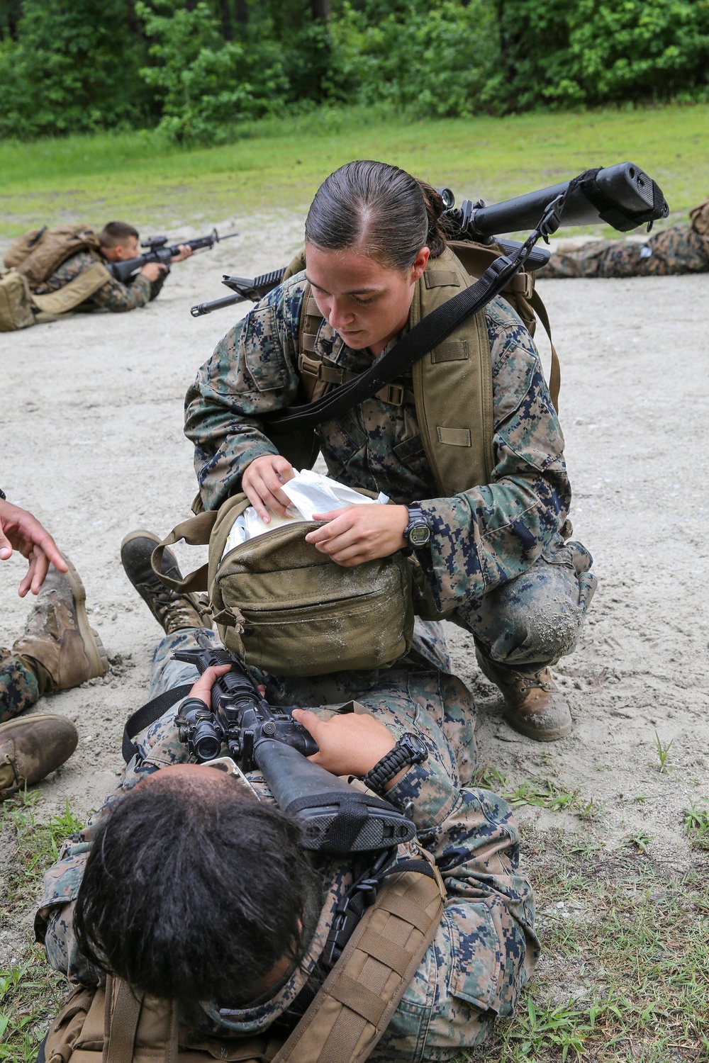 Marines and Sailors put to the test during the 2nd MLG Squad Competition