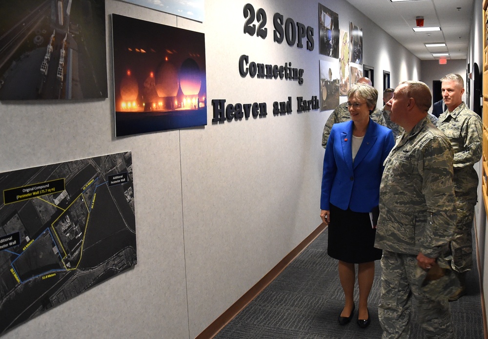 Vice President visits Schriever for day with space