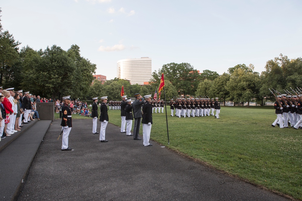 Marine Barracks Washington Sunset Parade June 20, 2017
