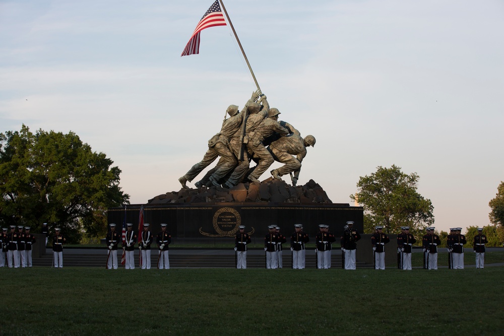 Marine Barracks Washinghton Sunset Parade June 20, 2017