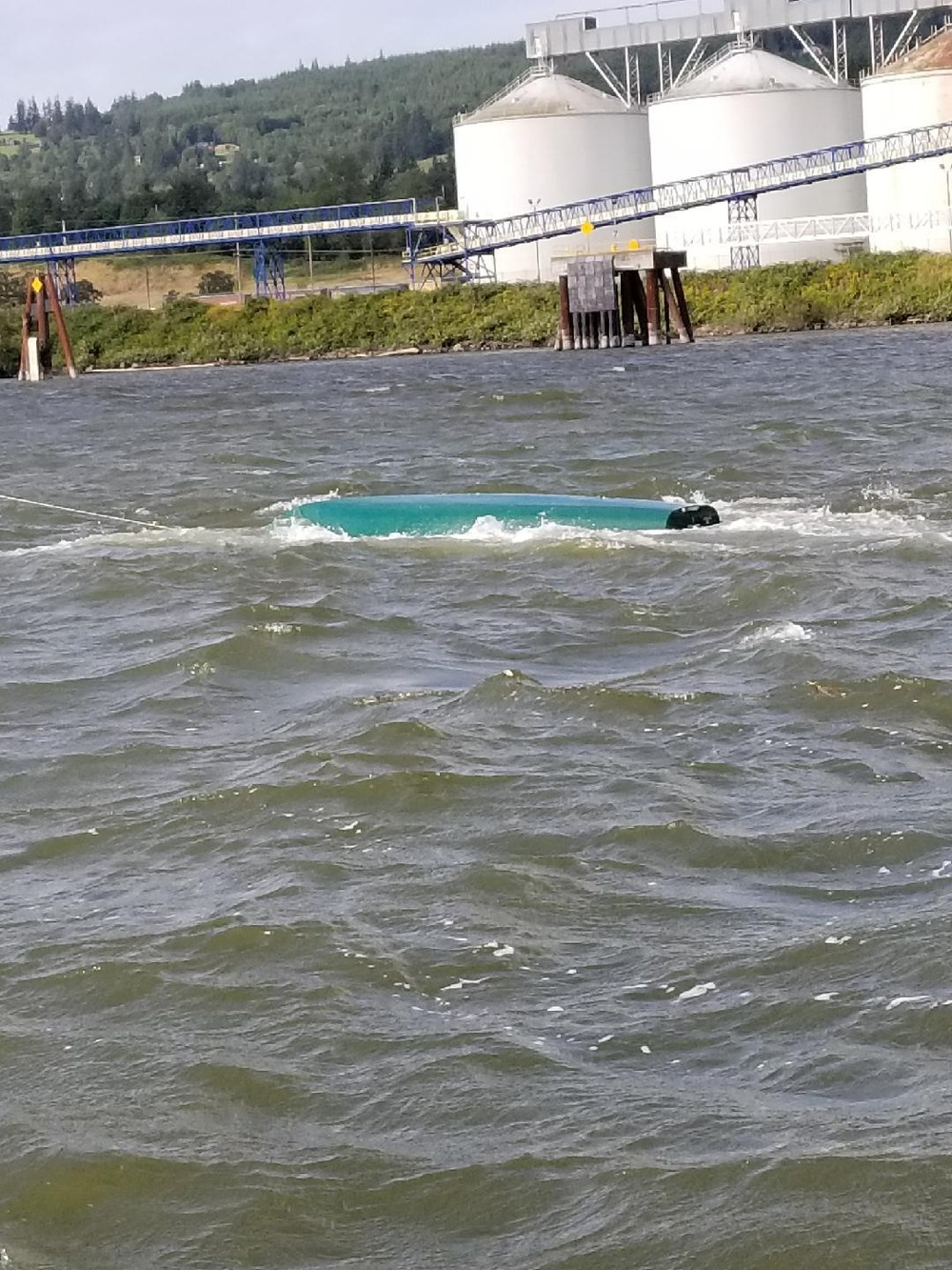 Coast Guard rescues boater after sailing vessel capsizes on the Columbia River near Deer Park, Oregon