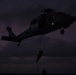 Recon Marines conduct helicopter rope suspension training aboard the BHR