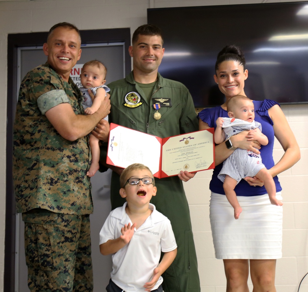 USMC pilot receives Air Medal
