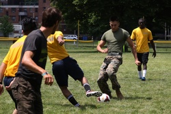 Marines, Sailors compete in Sail Boston 2017 Soccer Tournament [Image 4 of 4]