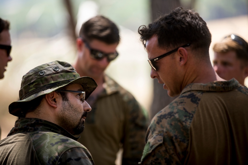 SPMAGTF-CR-AF Marines Train With Spanish Army