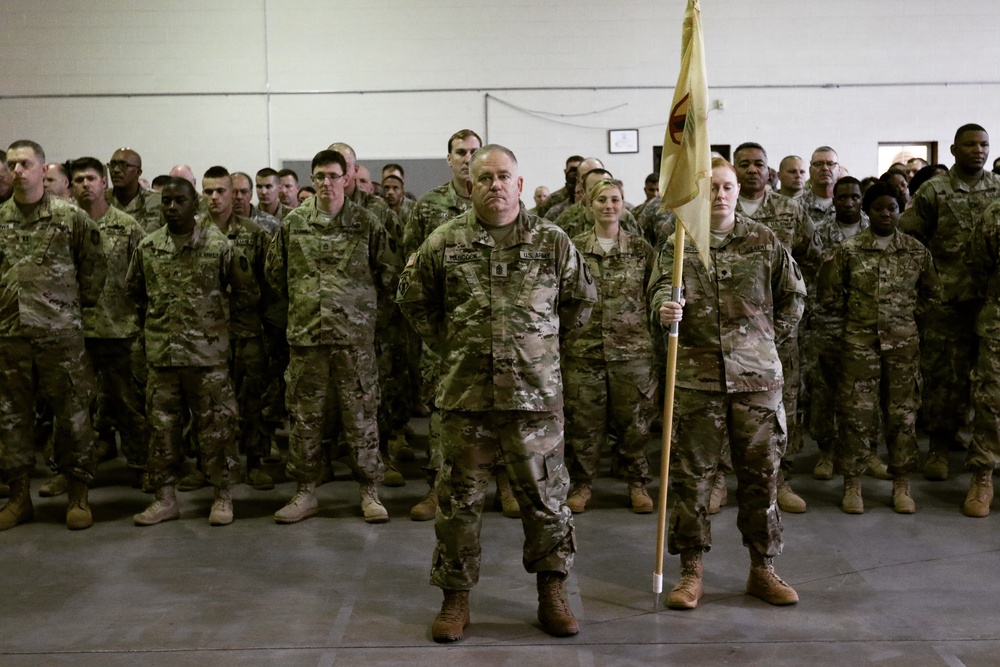 The 135th ESC welcomes 1st Sgt. William Hancock