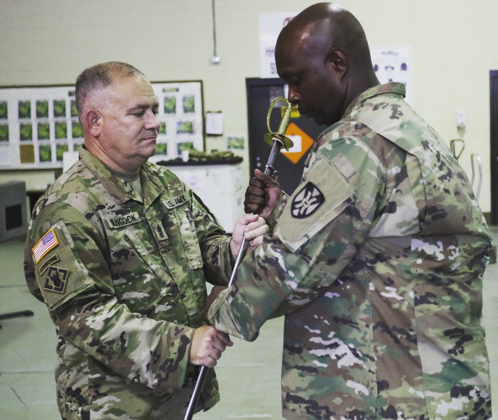 The 135th ESC welcomes 1st Sgt. William Hancock