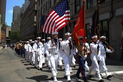 Marines, Sailors march streets of Boston during Sail Boston 2017 [Image 8 of 9]