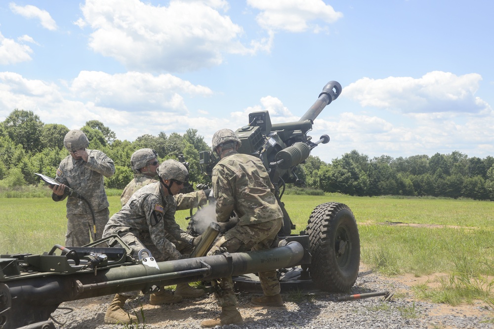 Artillery training at Fort Indiantown Gap