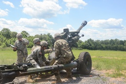 Artillery training at Fort Indiantown Gap