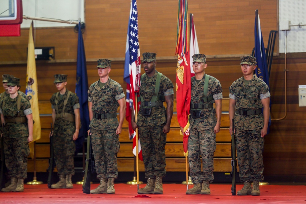 Headquarters Battalion Post and Relief Ceremony for Col. Malkasian