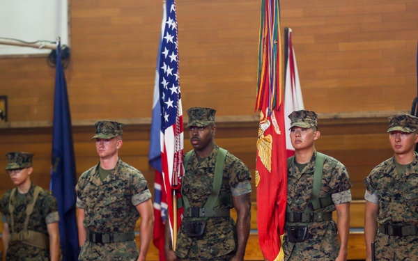 Headquarters Battalion Post and Relief Ceremony for Col. Malkasian