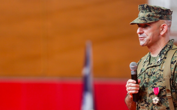 Headquarters Battalion Post and Relief Ceremony for Col. Malkasian