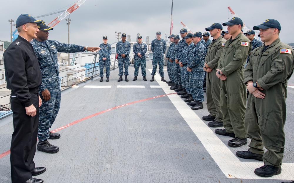 Vice Adm. Joseph Aucoin Visits Dewey