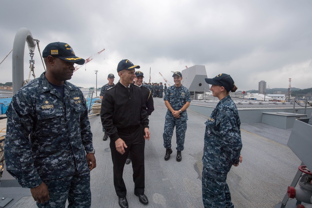 Vice Adm. Joseph Aucoin Visits Dewey