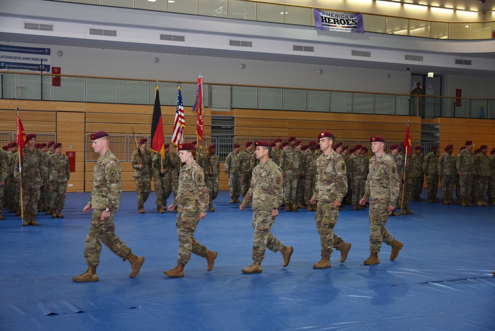 4-319th AFAR change of command ceremony