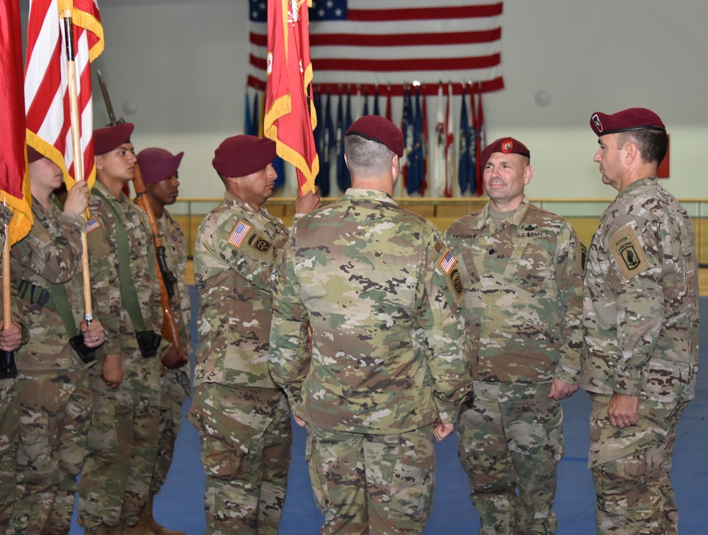 4-319th AFAR change of command ceremony