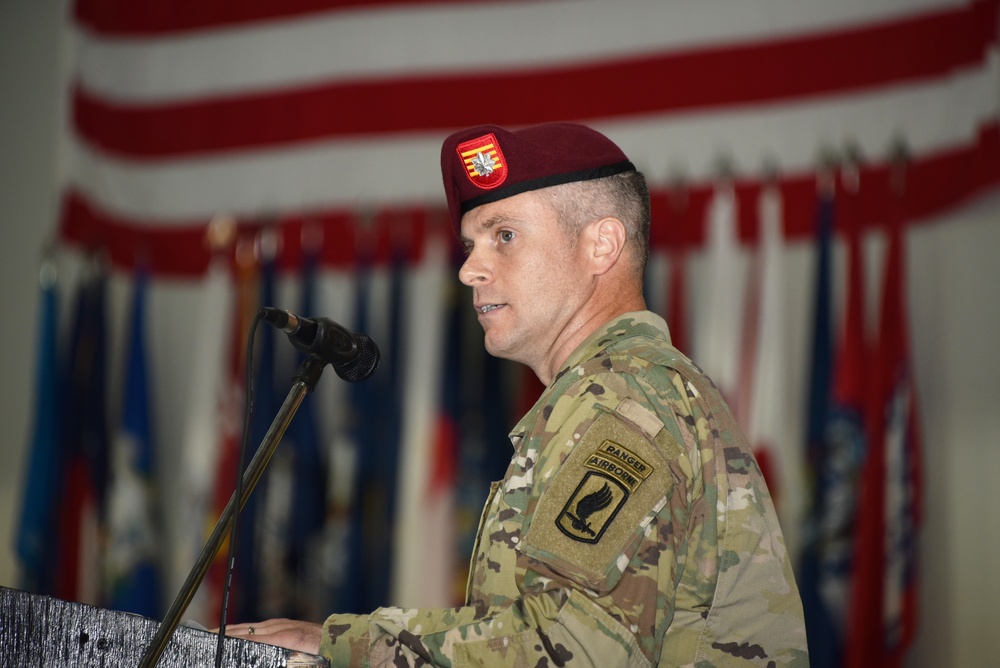 4-319th AFAR change of command ceremony