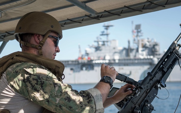 USS Bataan Departs UAE