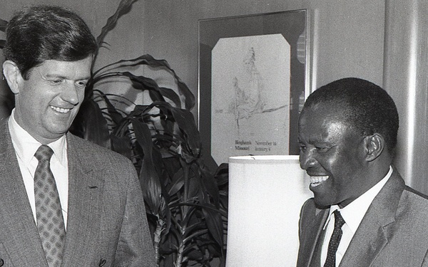 President Botswana with Jay Morris