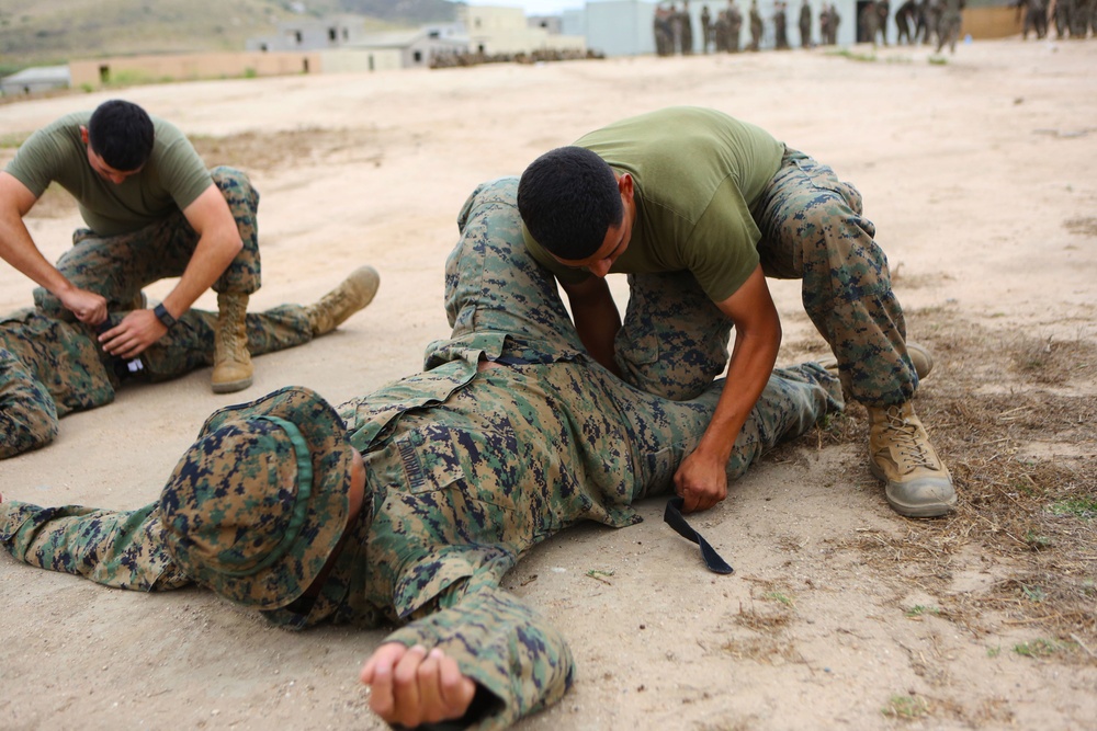 MACS-1 practices tactical combat casualty care