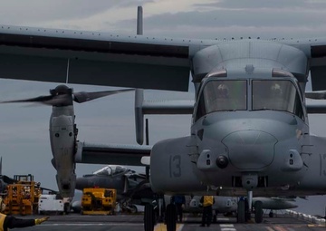 Sydney Harbor below, VMM-265 greets Australia from the skies