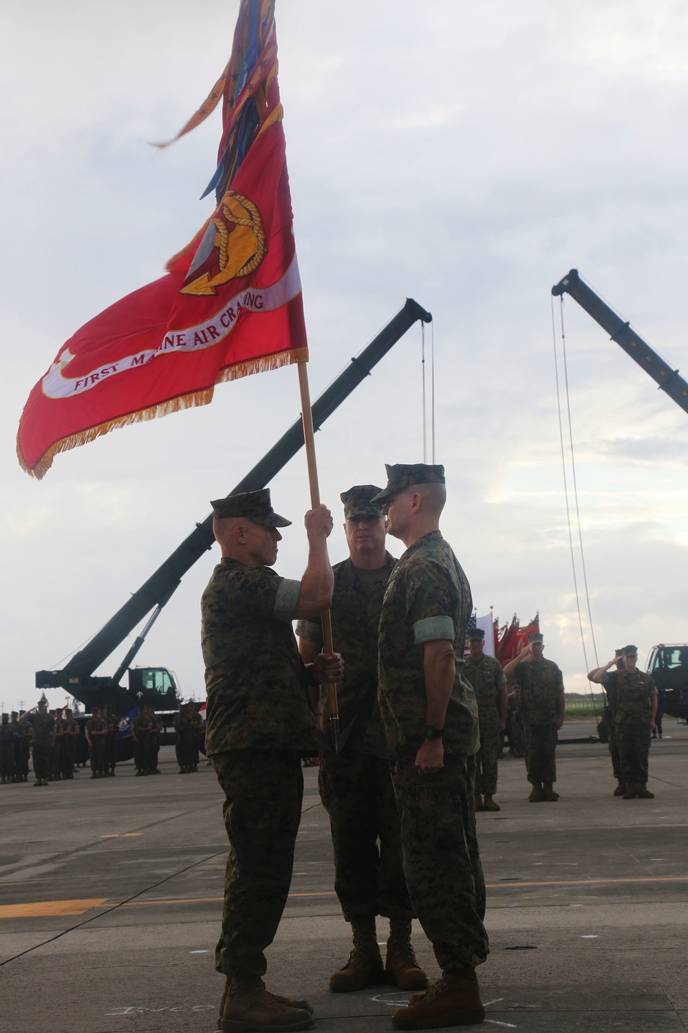 1st MAW bids farewell to Sanborn, welcomes Weidley