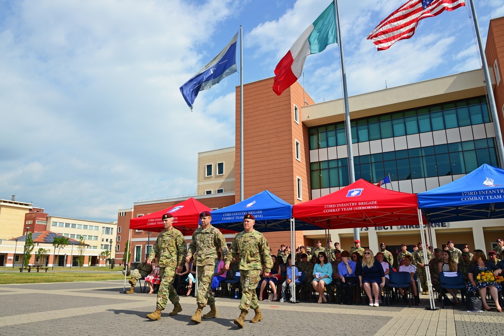 173rd Brigade Support Battalion, 173rd Airborne Brigade Change of Command Ceremony