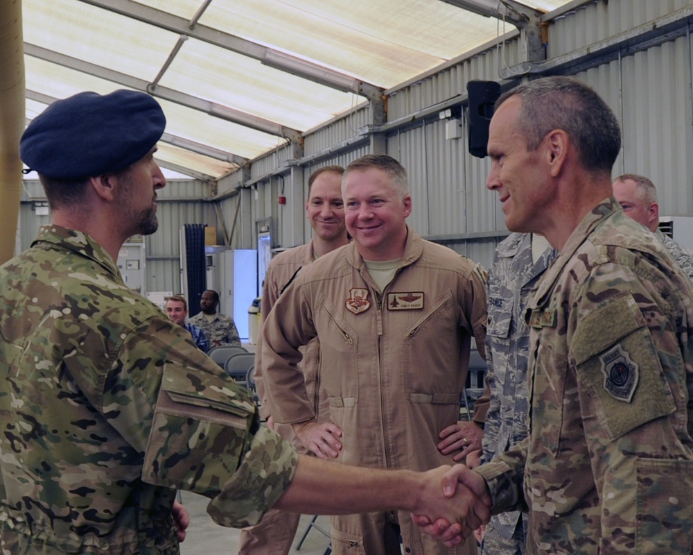 380 AEW Royal Danish Air Force Coalition partners change command