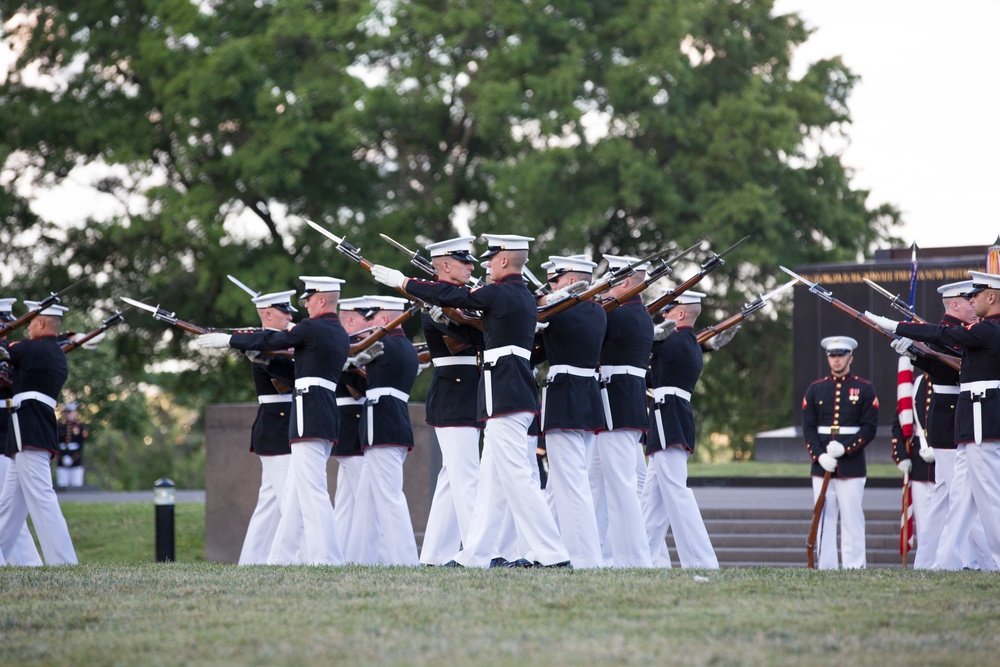 Marine Barracks Washinghton Sunset Parade June 27, 2017