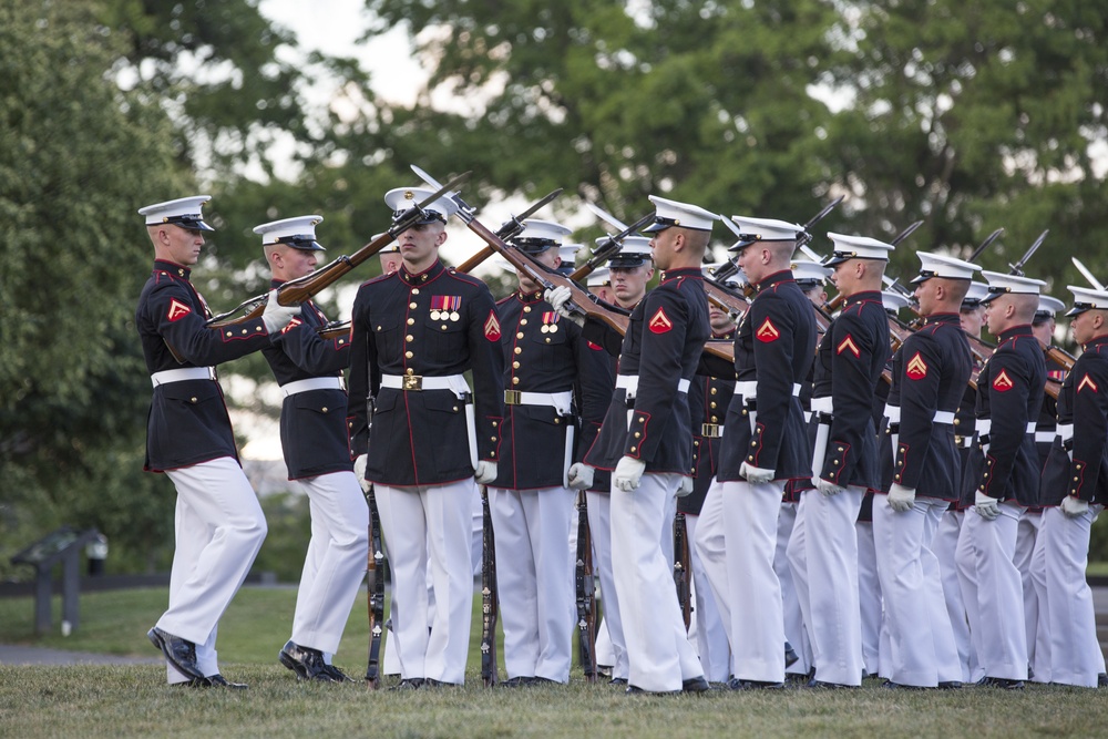 Marine Barracks Washinghton Sunset Parade June 27, 2017