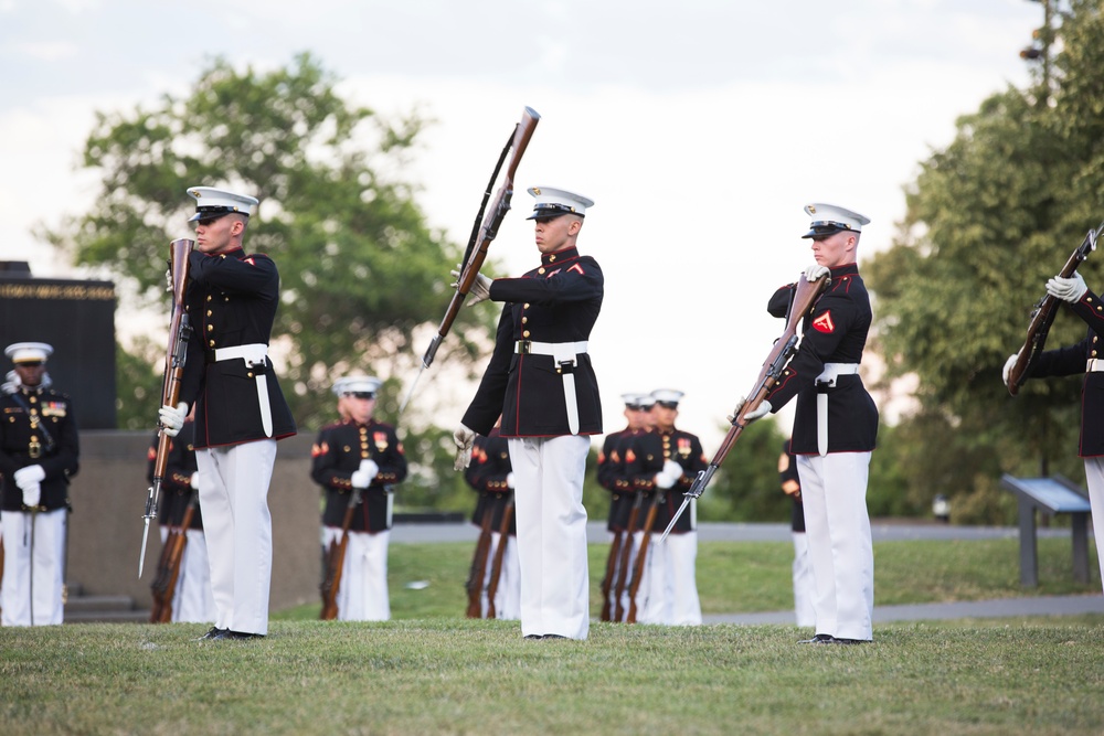 Marine Barracks Washinghton Sunset Parade June 27, 2017