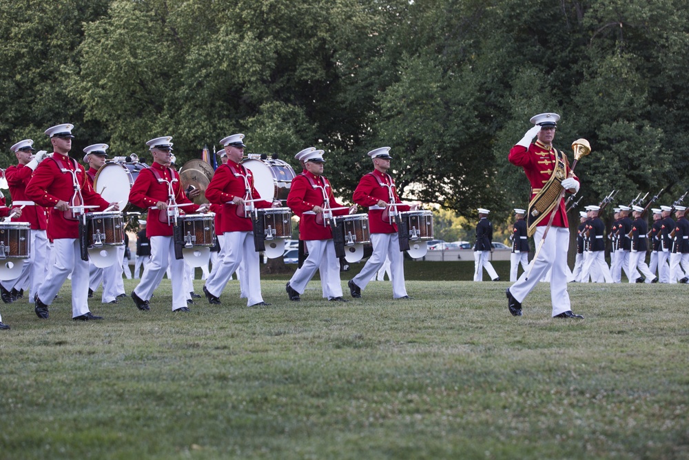 Marine Barracks Washinghton Sunset Parade June 27, 2017