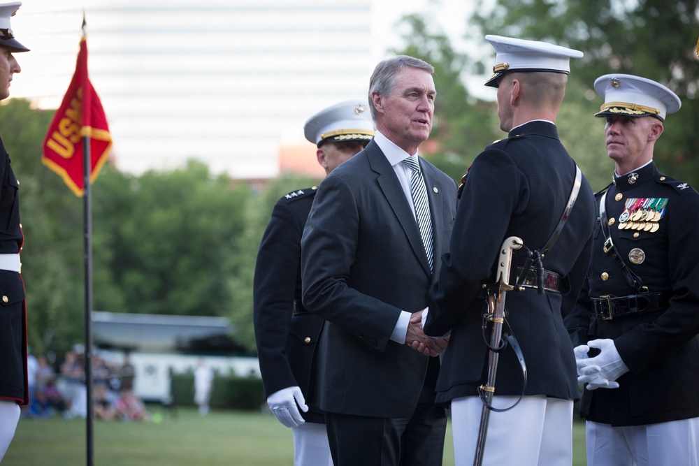 Marine Barracks Washinghton Sunset Parade June 27, 2017