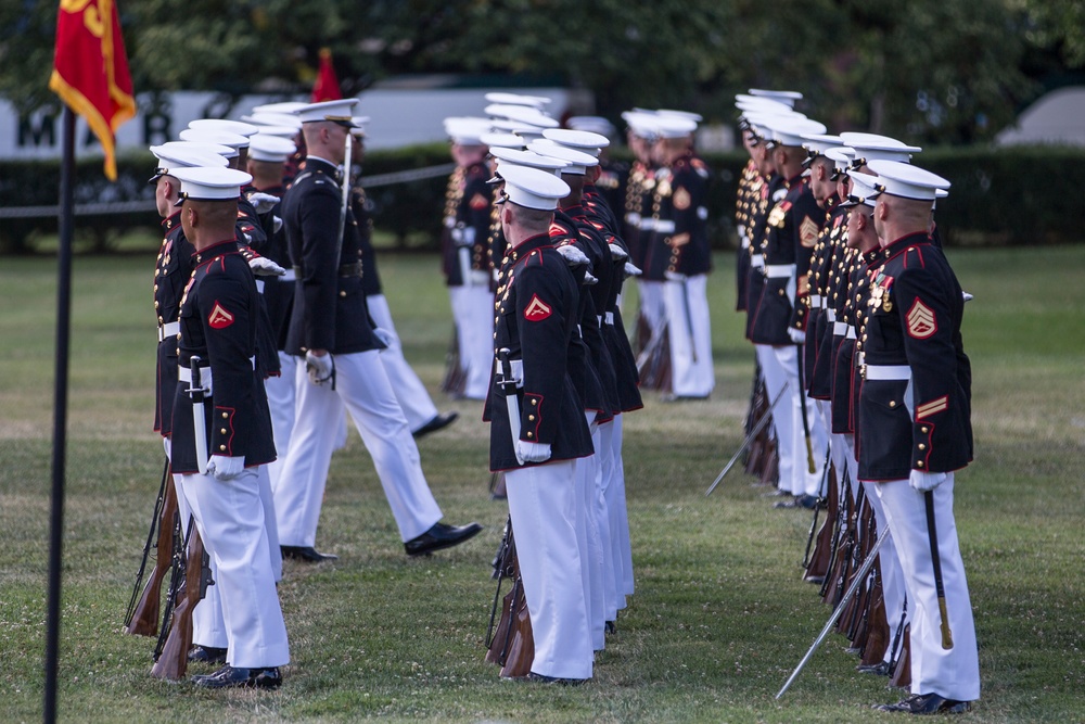 Marine Barracks Washinghton Sunset Parade June 27, 2017