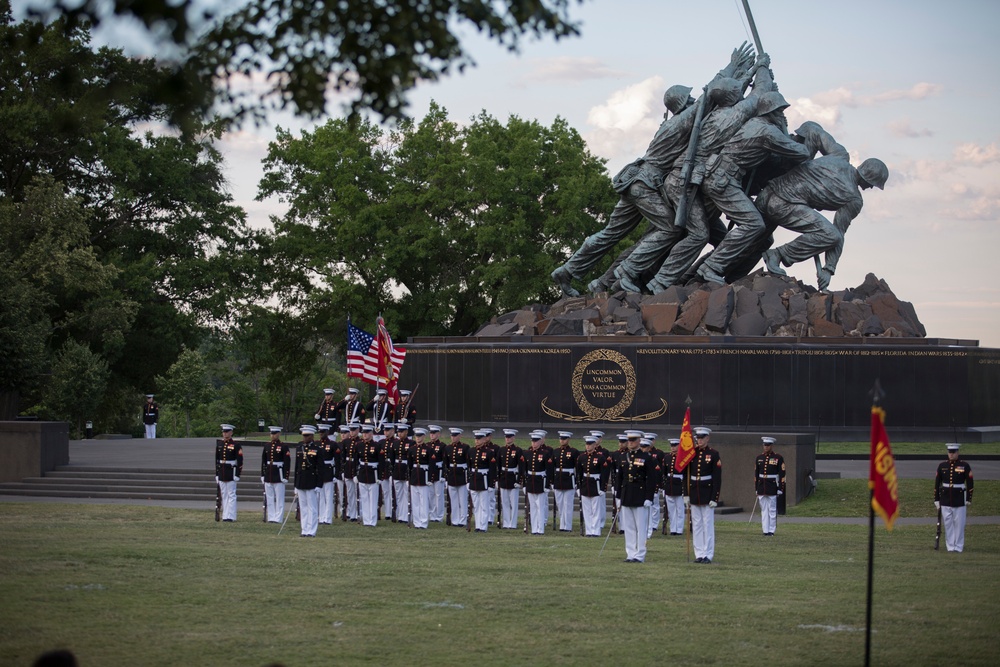 Marine Barracks Washinghton Sunset Parade June 27, 2017