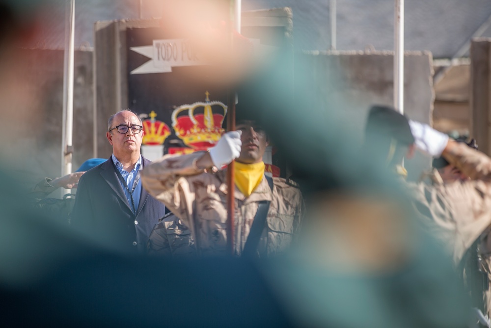 Portugal Minister of National Defense José Alberto Azeredo Lopes visits the Besmaya Range Complex
