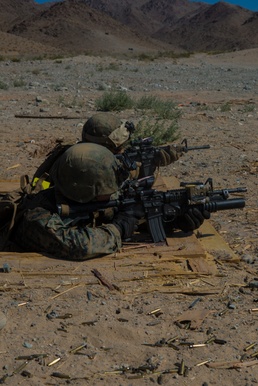 Marines with 2nd Battalion, 24th Marine Regiment tackle Range 410A at ITX 4-17