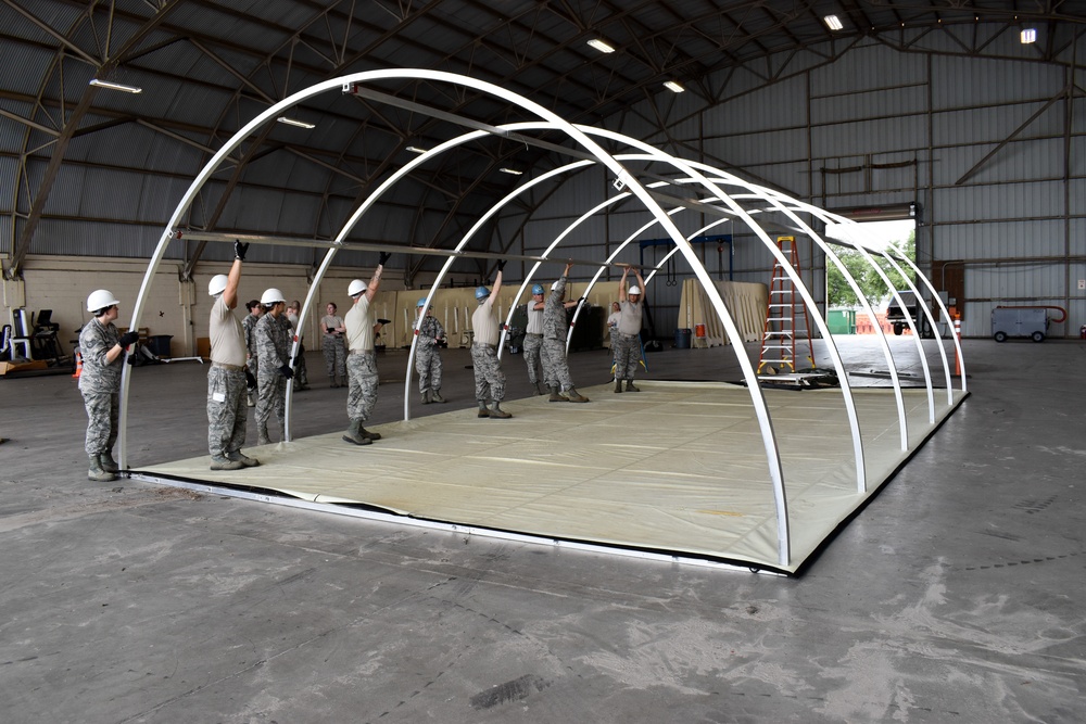 FSS Airmen Construct Temper Tent