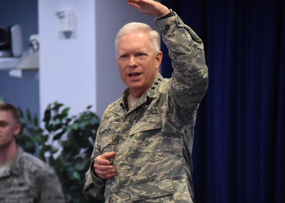SMC Commander Lt Gen John Thompson Hosts First All Call at Los Angeles Air Force Base