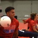 Preparing for volleyball at Warrior Games