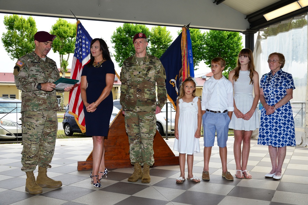 Change of Command Ceremony, 1st Battalion 503rd Infantry Regiment, 173rd Airborne Brigade