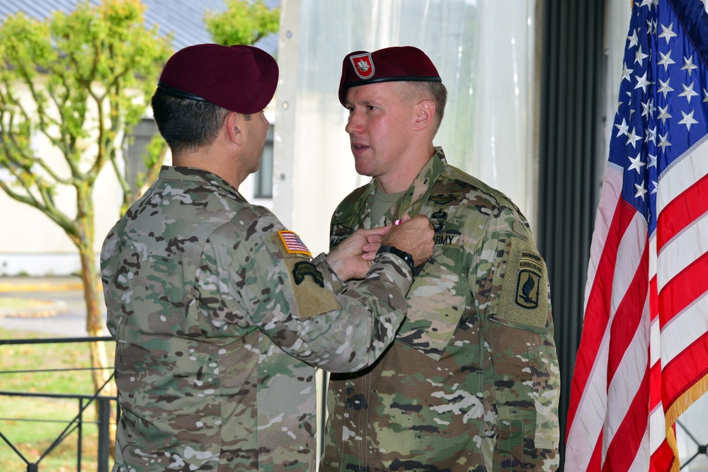 Change of Command Ceremony, 1st Battalion 503rd Infantry Regiment, 173rd Airborne Brigade