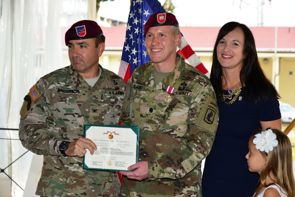 Change of Command Ceremony, 1st Battalion 503rd Infantry Regiment, 173rd Airborne Brigade