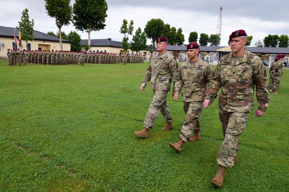 Change of Command Ceremony, 1st Battalion 503rd Infantry Regiment, 173rd Airborne Brigade