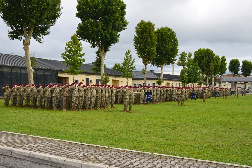 Change of Command Ceremony, 1st Battalion 503rd Infantry Regiment, 173rd Airborne Brigade