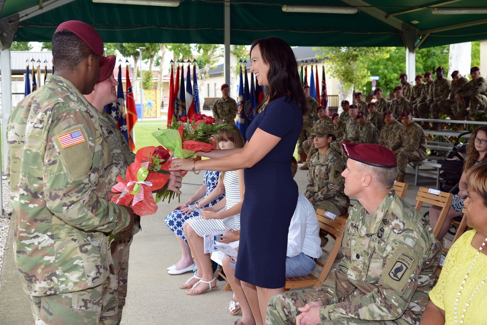 Change of Command Ceremony, 1st Battalion 503rd Infantry Regiment, 173rd Airborne Brigade