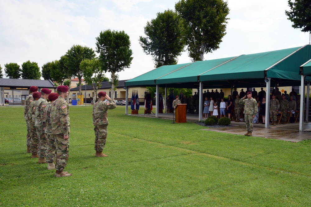 Change of Command Ceremony, 1st Battalion 503rd Infantry Regiment, 173rd Airborne Brigade