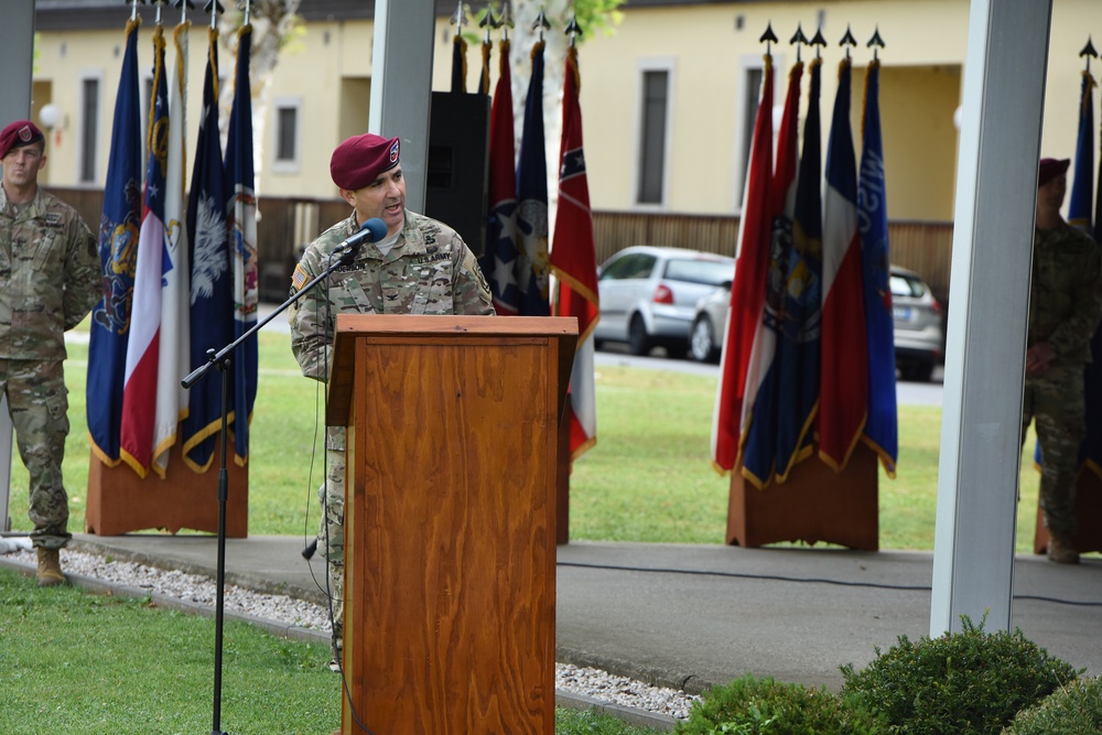 Change of Command Ceremony, 1st Battalion 503rd Infantry Regiment, 173rd Airborne Brigade