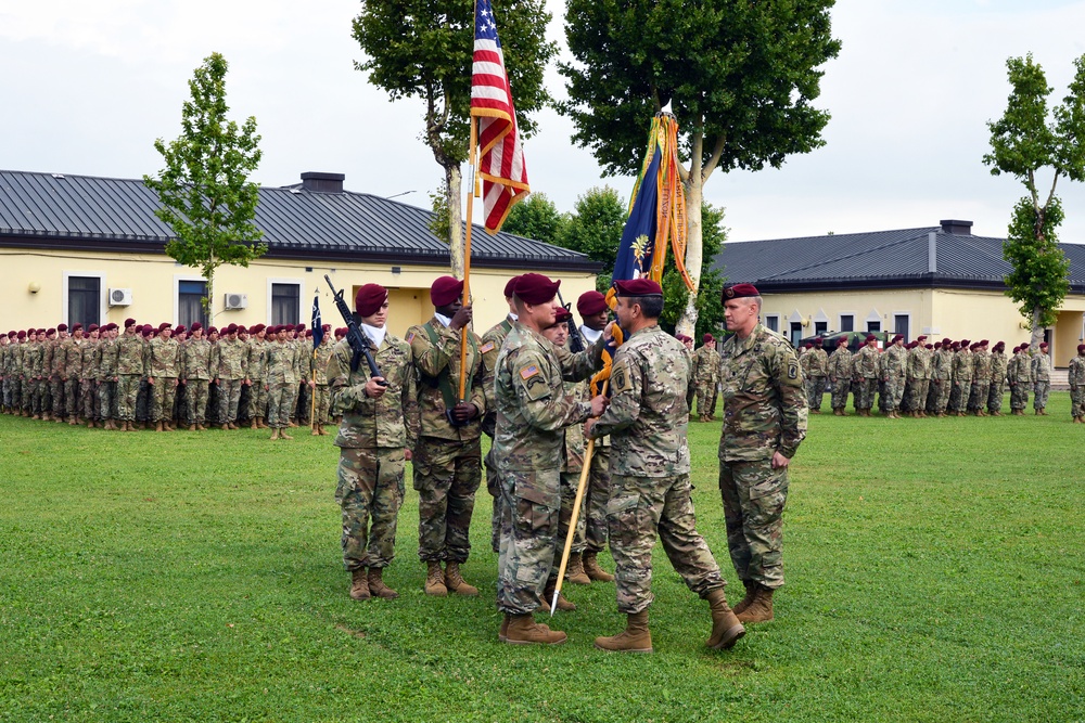 Change of Command Ceremony, 1st Battalion 503rd Infantry Regiment, 173rd Airborne Brigade